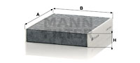 Raitisilmasuodatin MANN-FILTER CUK 25 006