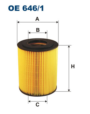 Öljynsuodatin FILTRON OE 646/1