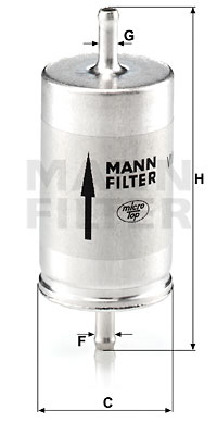 Polttoainesuodatin MANN-FILTER WK 410
