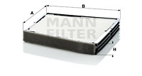 Raitisilmasuodatin MANN-FILTER CU 2337