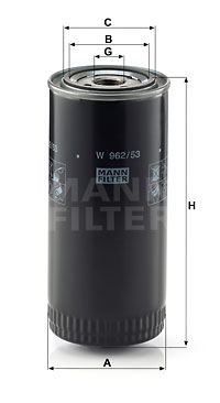 Öljynsuodatin MANN-FILTER W 962/53