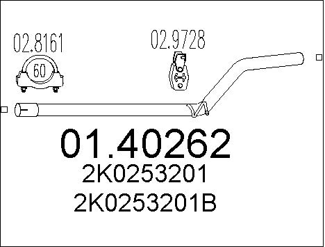 Pakoputki MTS 01.40262