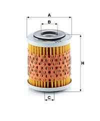 Polttoainesuodatin MANN-FILTER P 66 x