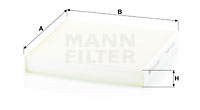 Raitisilmasuodatin MANN-FILTER CU 22 029