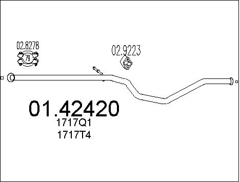Pakoputki MTS 01.42420