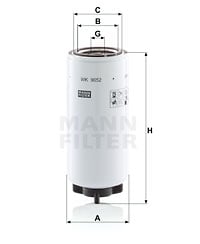 Polttoainesuodatin MANN-FILTER WK 9052 x
