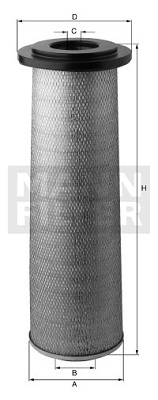 Toisioilmasuodatin MANN-FILTER CF 20 001