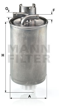 Polttoainesuodatin MANN-FILTER WK 829