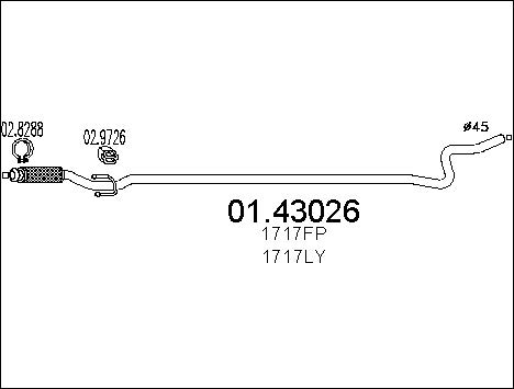 Pakoputki MTS 01.43026