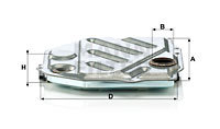 Hydrauliikkasuodatin, automaattivaihteisto MANN-FILTER H 1914/2 KIT