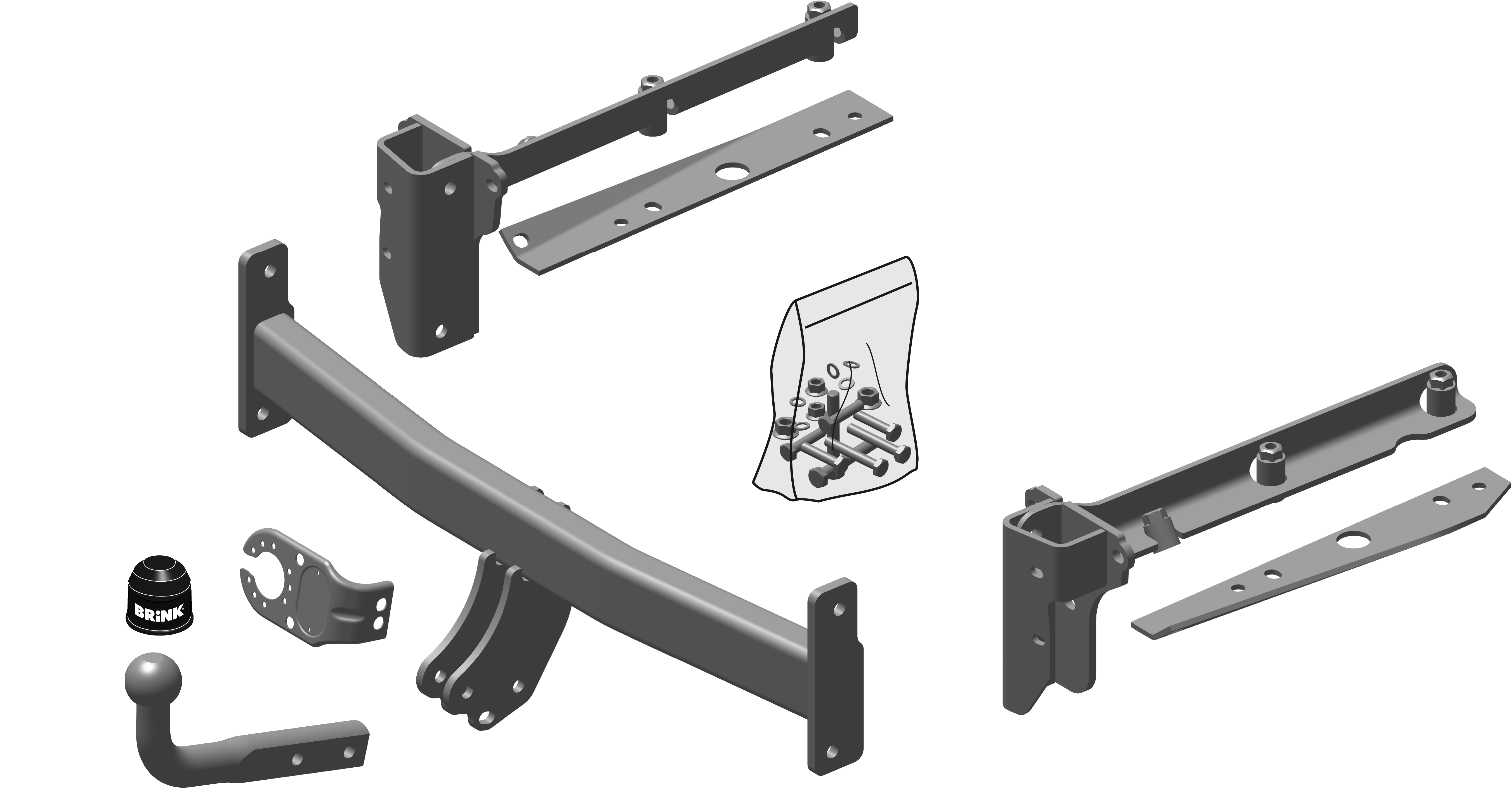 Vetokoukku BRINK 466400 Subaru Outback '03-09
