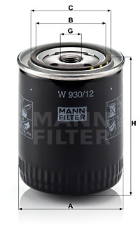 Öljynsuodatin MANN-FILTER W 930/12