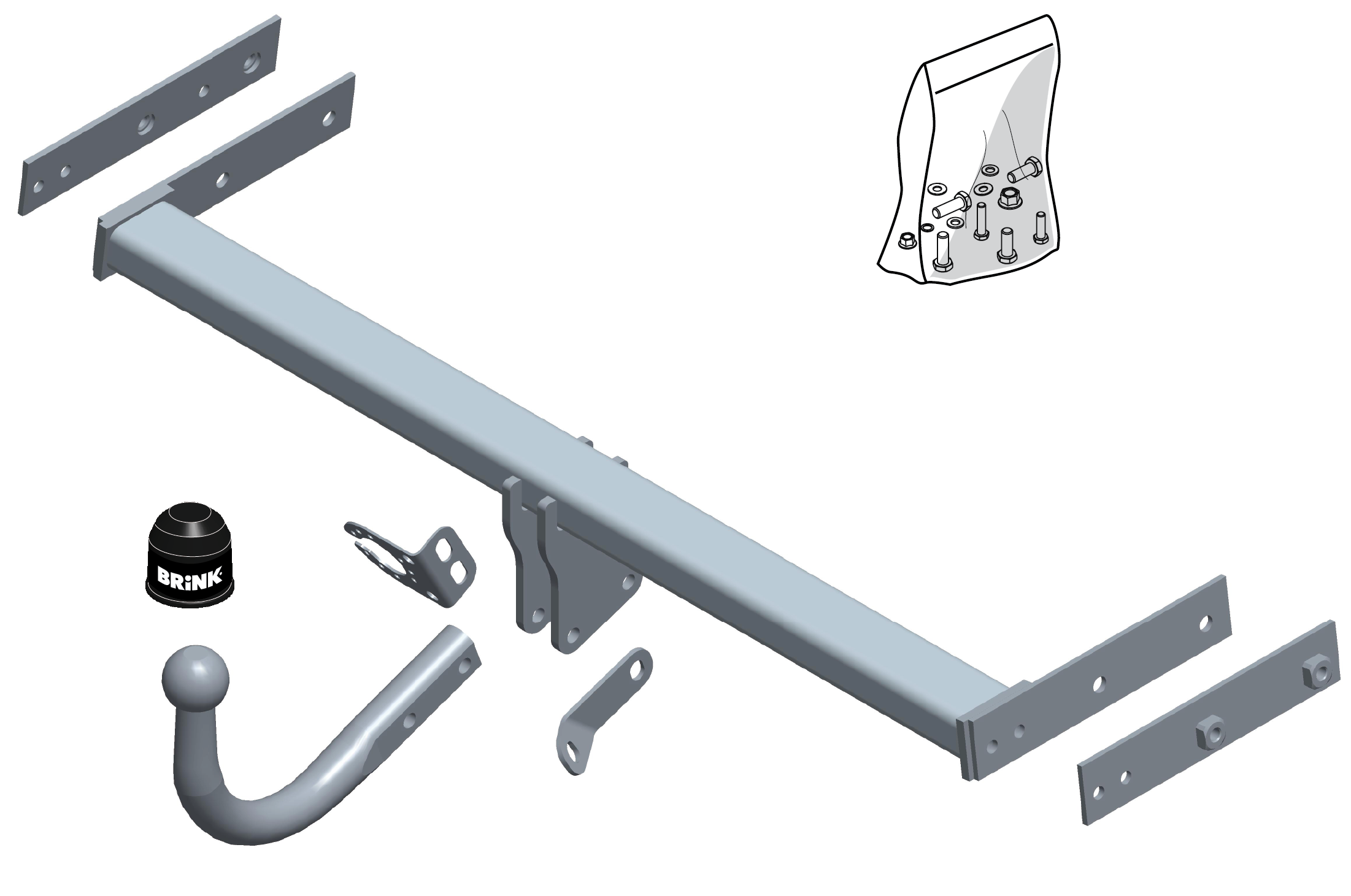Vetokoukku BRINK 612800 Volvo V40 '12-
