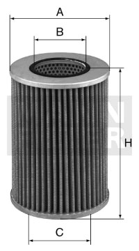 Suodatin, työhydrauliikka MANN-FILTER HD 1258/2