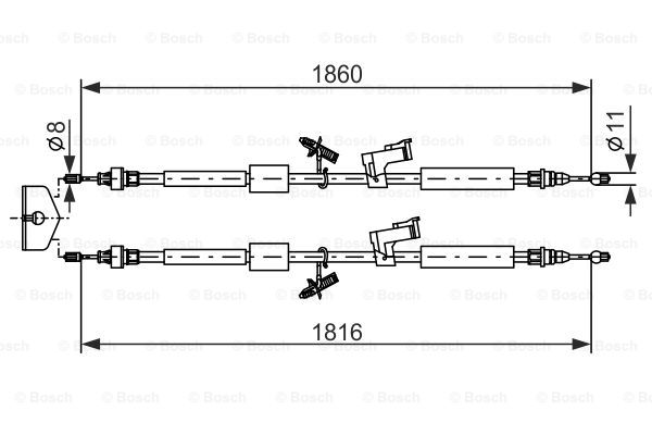 Käsijarruvaijeri BOSCH 1 987 482 189
